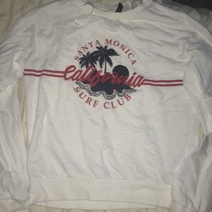 h&m sweatshirt- “santa monica surf club”